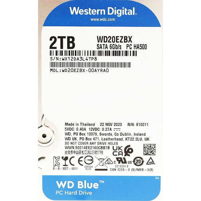 Жесткий диск WD Blue 2TB (WD20EZBX)