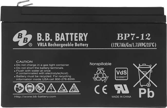 Аккумулятор для ИБП B.B. Battery BP7-12