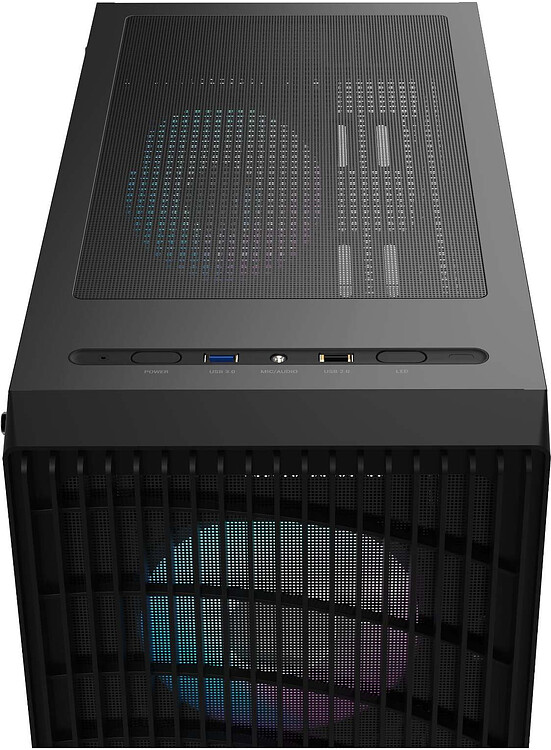 Корпус Ocypus Gamma C70 ARGB без БП Black (Gamma-C70-BKG400XX-GL)