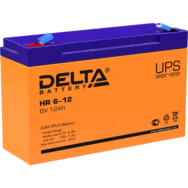 Аккумулятор для ИБП Delta HR 6-12