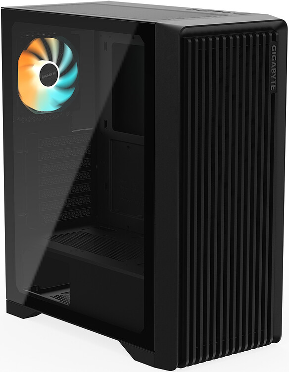 Корпус Gigabyte C103 Glass Global без БП черный (28300-C103B-1CRR)