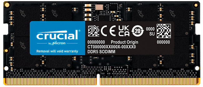 Оперативная память Crucial 16Gb DDR5 (CT16G56C46S5) Оперативная память Crucial 16Gb DDR5 (CT16G56C46S5)