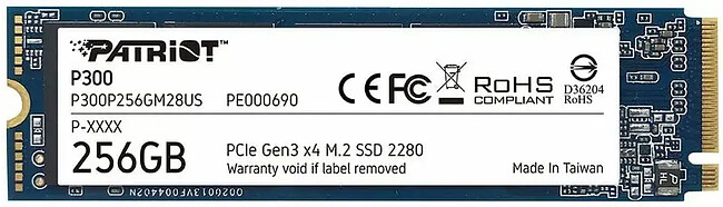 SSD диск Patriot M.2 2280 256GB (7SPD0CM100-PB00) SSD диск Patriot M.2 2280 256GB (7SPD0CM100-PB00)
