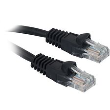 Патч-корд Buro UTP cat5E 0.5м черный RJ-45 (m)-RJ-45 (m)