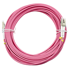 Шнур оптический Cabeus FOP-50-OM4-LC-LC-1m