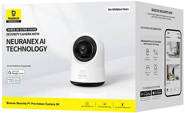 Камера видеонаблюдения Baseus Security P1 Pro S0TV02 White (S0TV022132)