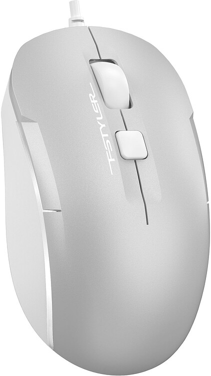 Мышь A4Tech Fstyler FM26S серебристый/белый/Icy White