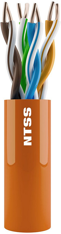 Кабель информационный NTSS NTSS-IN-UTP4-5Е-LSZH-OR оранжевый