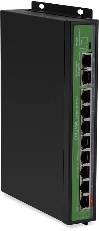 Коммутатор Digma DSP208F-2F-T120 V1