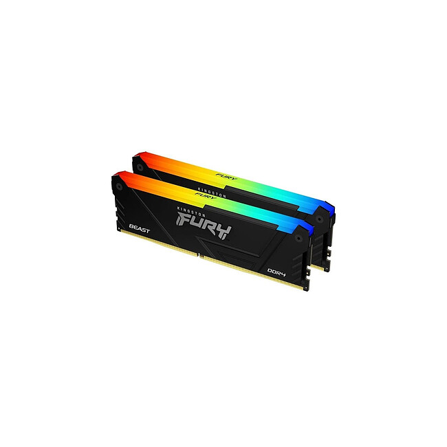 Оперативная память Kingston Fury Beast Black RGB XMP 2x8GB DDR4 (KF432C16BB2AK2/16)