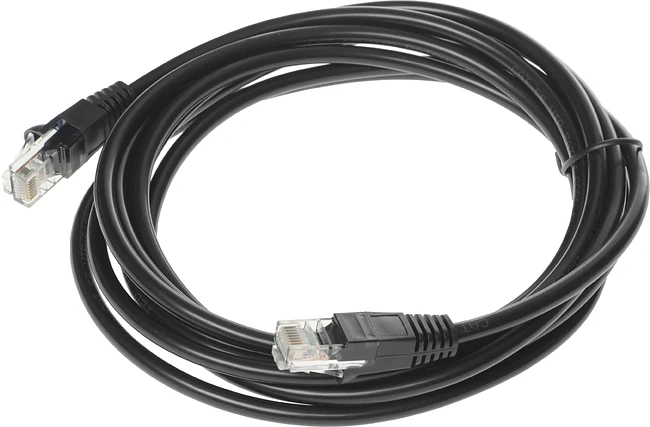 Патч-корд Buro UTP cat5E 3м черный RJ-45 (m)-RJ-45 (m)