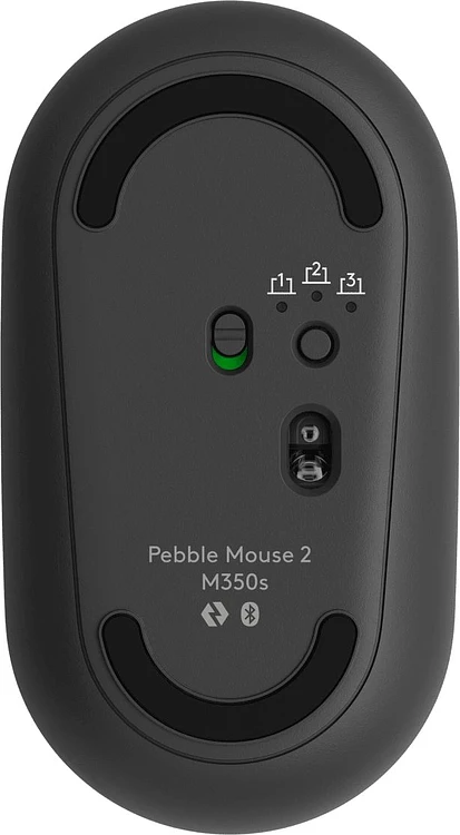 Мышь Logitech Pebble M350S графитовый (910-007015)