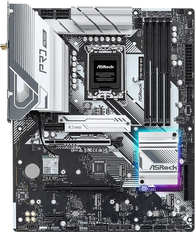 Материнская плата ASRock Z790 Pro RS WiFi DDR5
