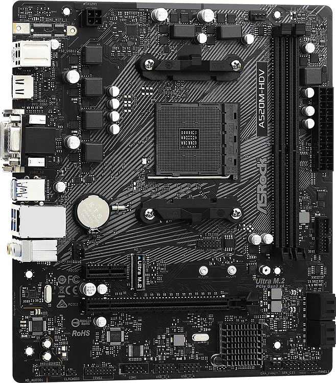 Материнская плата ASRock A520M-HDV DDR4