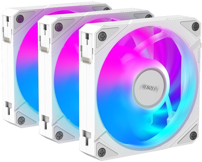 Комплект вентиляторов для корпуса Aorus EZ Chain Fan 120 Ice 3-Pack (GP-ECFAN1203 ICE) Комплект вентиляторов для корпуса Aorus EZ Chain Fan 120 Ice 3-Pack (GP-ECFAN1203 ICE)