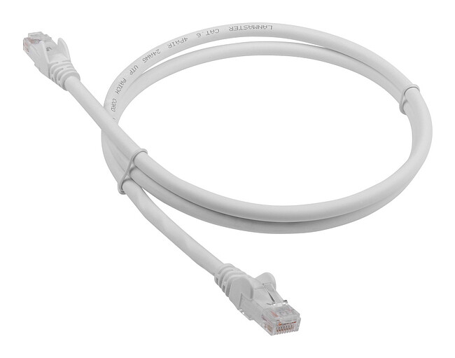 Патч-корд TWT TWT-45-45-2.0-WH вилка RJ-45-вилка RJ-45 кат.5е 2м белый ПВХ