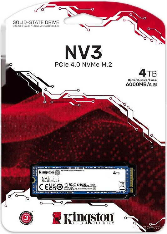 SSD диск Kingston NV3 4Tb S(NV3S/4000G)