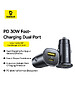 Автомобильное зарядное Baseus BS-C15C1 GoTrip DP1 Car Charger C+U 30W Cosmic Black (C00072300123-00)