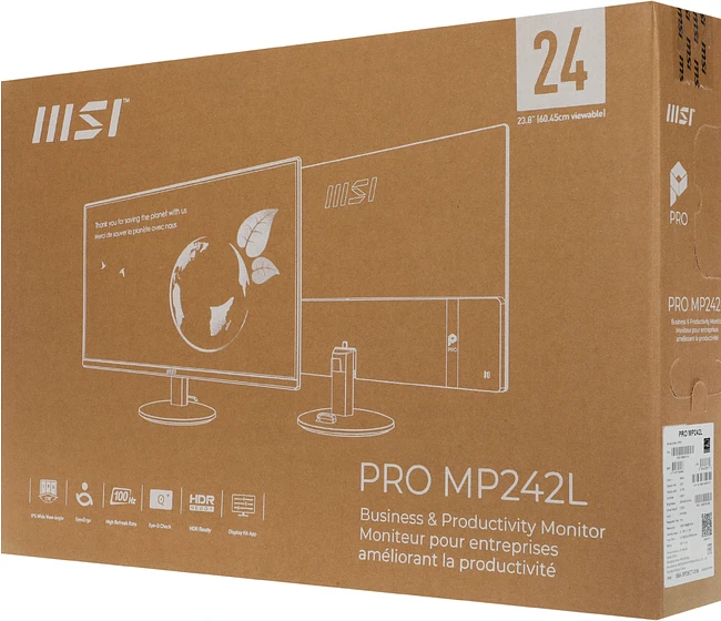 Монитор MSI Pro MP242L черный (9S6-3PD5CT-016)