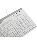 Клавиатура A4Tech Fstyler USB slim White белый/серый (FK25)