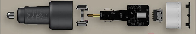 Автомобильное зарядное Xiaomi 67W Car Charger Type-A+Type-C (BHR6814GL)