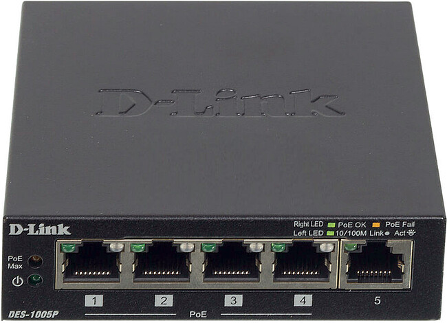 Коммутатор D-Link DES-1005P/B1A Коммутатор D-Link DES-1005P/B1A