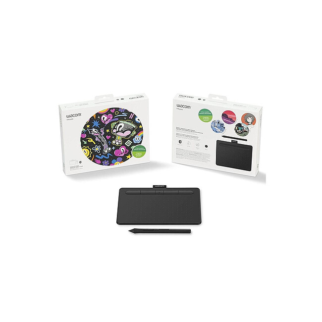 Графический планшет Wacom Intuos S Bluetooth черный (CTL-4100WLK-N)