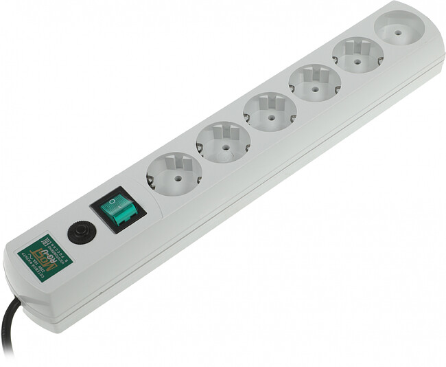Сетевой фильтр Most RG-U 1,5м 6 розеток белый