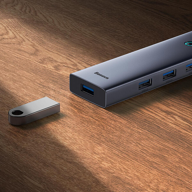 USB-хаб Baseus BS-OH108 Space Grey (B0005280A813-03)