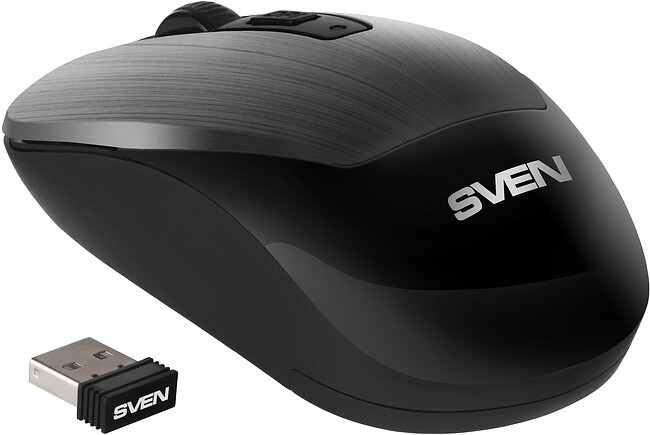 Мышь Sven RX-380W серый металлик (SV-020606)