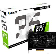 Видеокарта Palit GeForce RTX 3050 Dual 8GB (NE63050018P1-1070D)