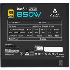Блок питания Azza PSAZ-850G ATX 3.1 850W