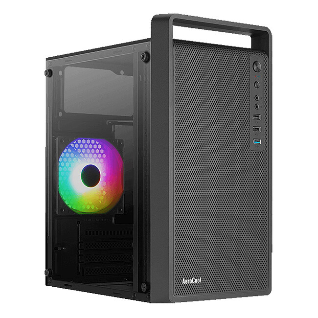 Корпус AeroCool CS-109-G-BK-v1 без БП Black (ACCS-PC17013.11) Корпус AeroCool CS-109-G-BK-v1 без БП Black (ACCS-PC17013.11)