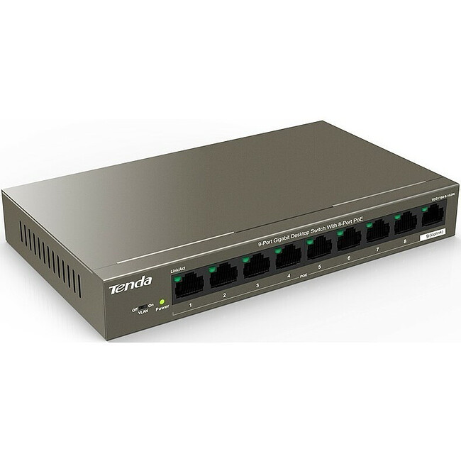 Коммутатор Tenda TEG1109P-8-102W
