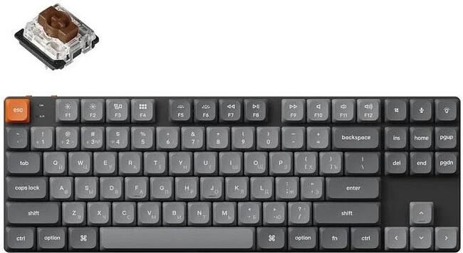 Клавиатура Keychron QMK K1 Max Brown Switch (K1M-H3-RU) Клавиатура Keychron QMK K1 Max Brown Switch (K1M-H3-RU)