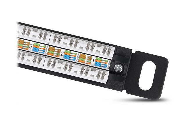 Патч-панель Cabeus PLHD-24-CAT.5E-DUAL-90-0,5U
