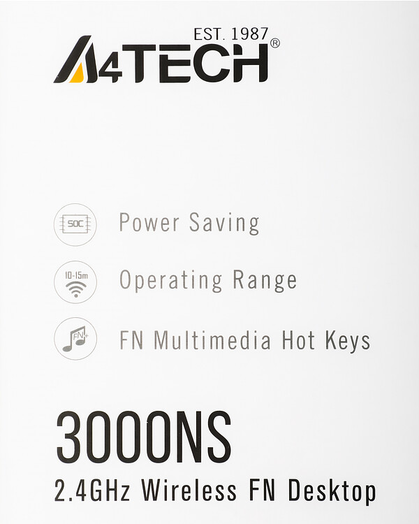Набор периферии A4Tech Wireless Desktop 3000NS