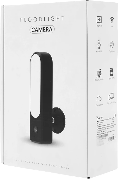 Камера видеонаблюдения Tantos iЛюстра Wi-Fi 3.6мм черный (00-00305938)