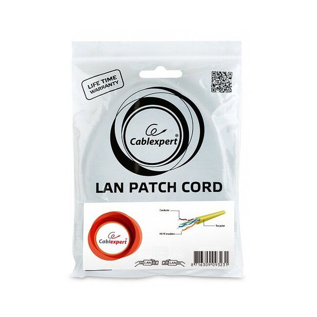 Патч-корд Cablexpert PP6U-0.5M/Y жёлтый
