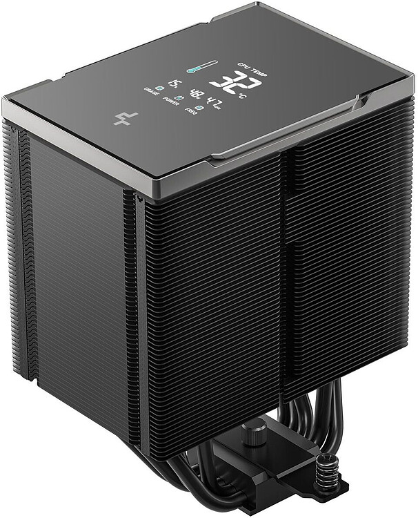 Кулер для процессора DeepCool AK500 G2 Digital NYX черный (R-AK500G2-BKNNMN-GJD-1) + термопаста DeepCool DS9 3.5г (R-DS9-GY035C-G)