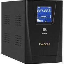 Источник бесперебойного питания ExeGate SpecialPro Smart LLB-2000.LCD.AVR.2SH.RJ.USB (EX292632RUS)