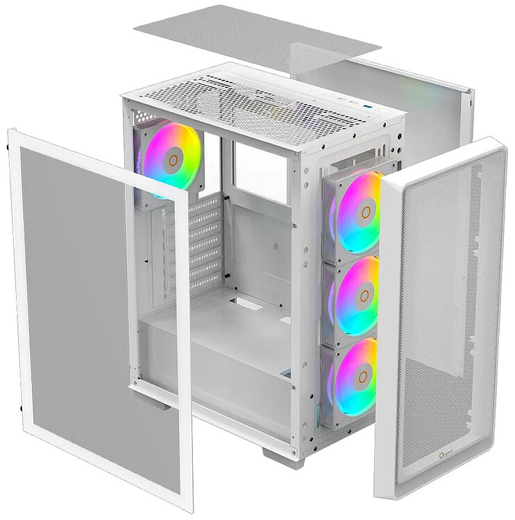 Корпус Ocypus Gamma C60 WH ARGB ATX без БП (Gamma-C60-WHG400XX-GL)