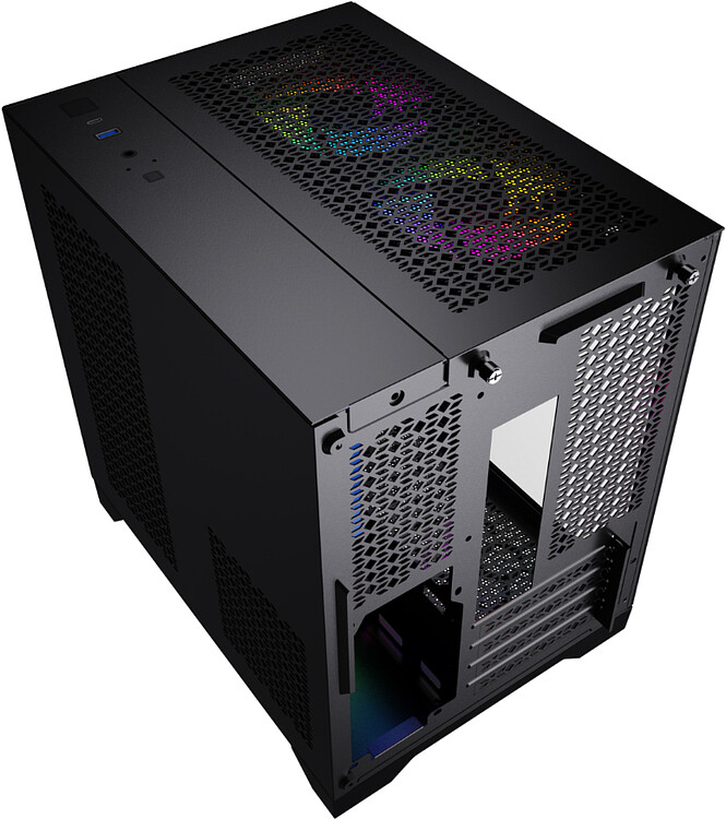 Корпус Powercase Vision Micro черный (CVBM-L4)