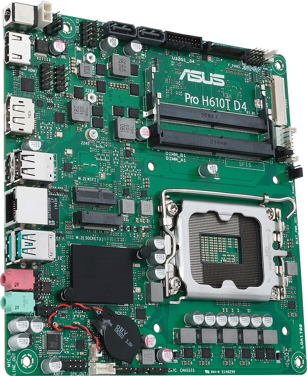 Материнская плата ASUS Pro H610T D4-CSM (90MB1AM0-M0EAYC)