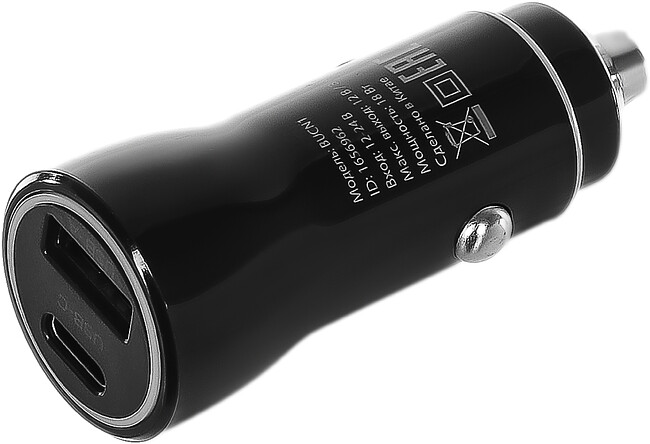 Автомобильное зарядное Buro BUCN1 черный (BUCN18P110BK)