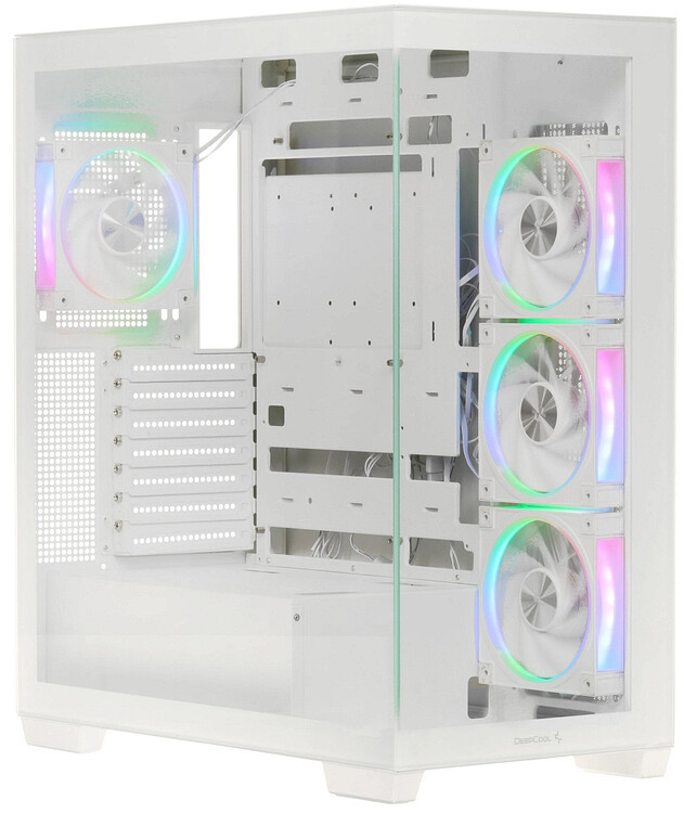 Корпус DeepCool CG580 4F V2 WH ITX без БП белый (R-CG580-WHADA4-G-2)