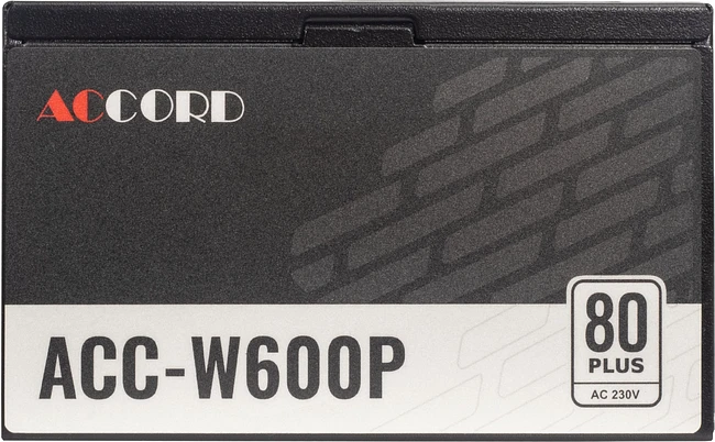Блок питания Accord ATX 600W 80 Plus White (ACC-W600P)