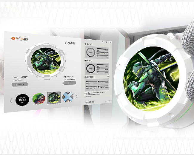 Система жидкостного охлаждения для процессора ID-Cooling SL360 XE White