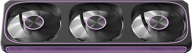 Вентилятор для корпуса Formula V Line Air Fusion 3 Reverse ARGB черный