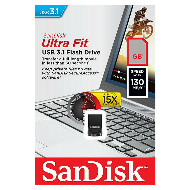 USB Flash-накопитель SanDisk Ultra Fit 3.1 256GB (SDCZ430-256G-G46)